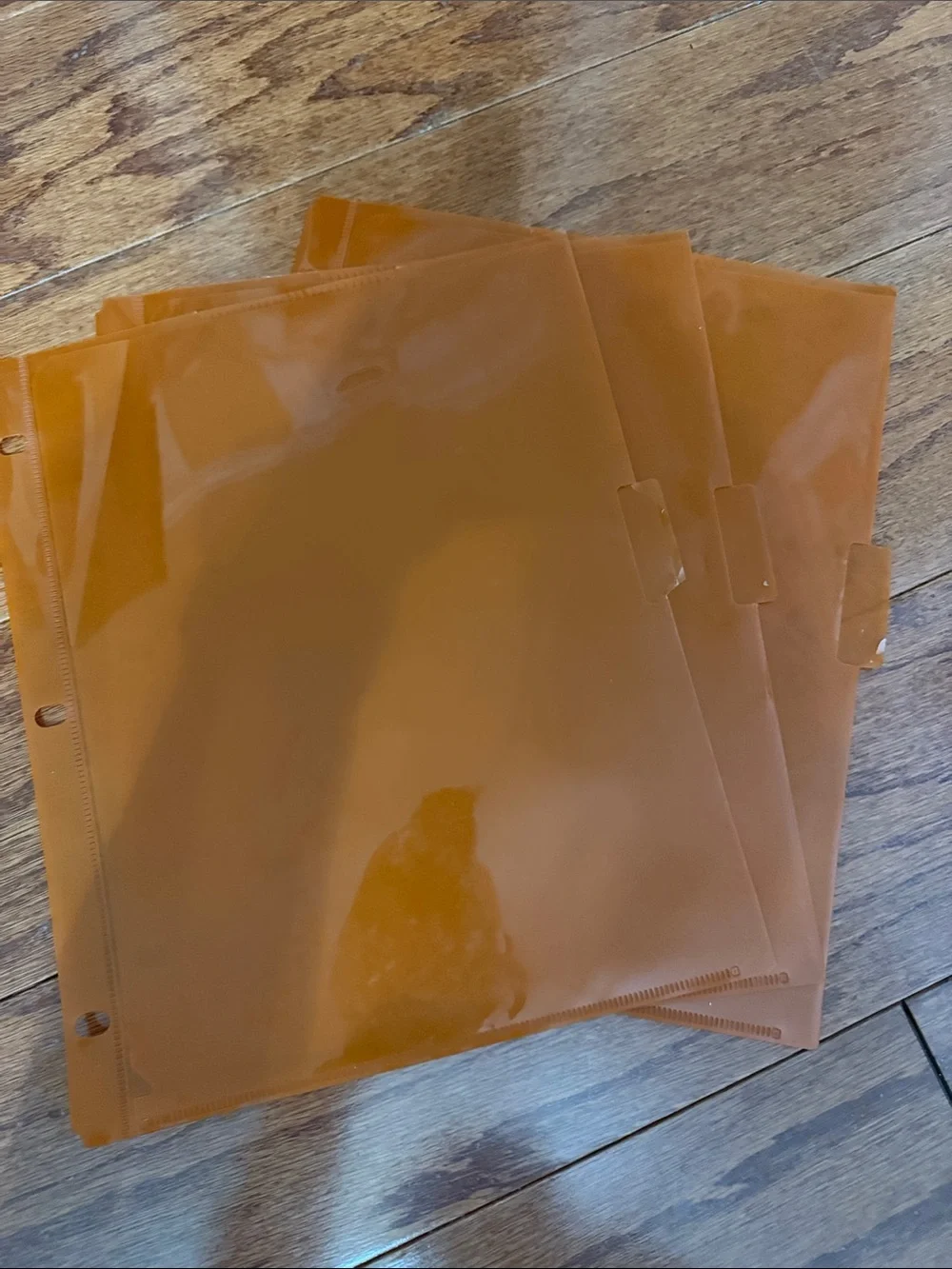 Binder Pockets 3 Ring Clear Pocket Divider Folders Sleeves Slash File Jacket 16